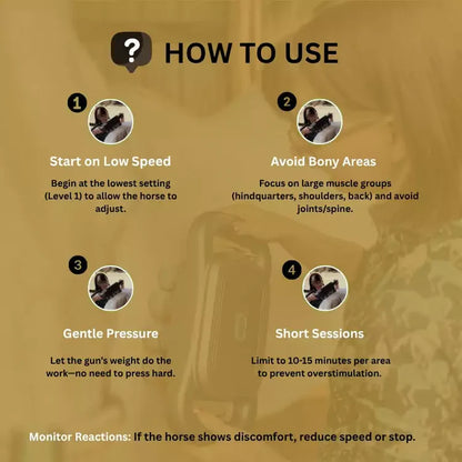 🏷️ EquiSoothe™ Deep Tissue Horse Massager